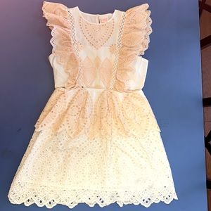 Mario Eyelet Cutout cotton dress